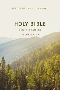 Cover image for NKJV Large Print Outreach New Testament Bible, Scenic Softcover, Comfort Print