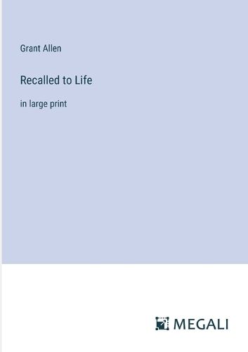 Cover image for Recalled to Life