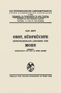 Cover image for Obst, Sudfruchte (Einschliesslich Agrumen) Und Mohn