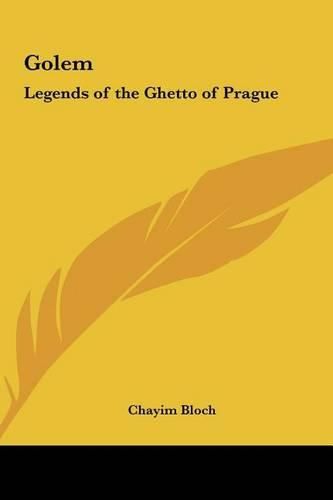 Cover image for Golem: Legends of the Ghetto of Prague