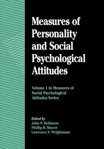 Cover image for Measures of Personality and Social Psychological Attitudes