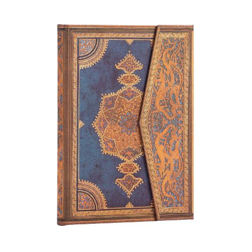 Cover image for Safavid Indigo (Safavid Binding Art) Midi Unlined Hardcover Journal