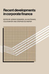 Cover image for Recent Developments in Corporate Finance