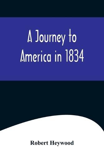 Cover image for A Journey to America in 1834