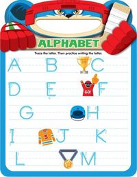 Cover image for Uppercase Alphabet: Hockey Shaped Write and Erase Board