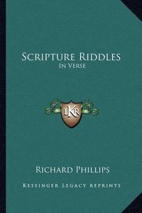 Cover image for Scripture Riddles: In Verse