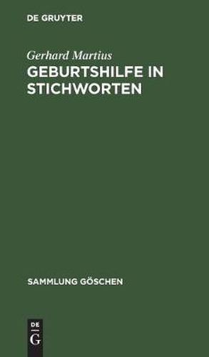 Cover image for Geburtshilfe in Stichworten