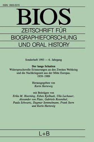 Cover image for BIOS: Zeitschrift fur Biographieforschung und Oral History