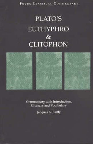 Cover image for Euthyphro and Clitophon