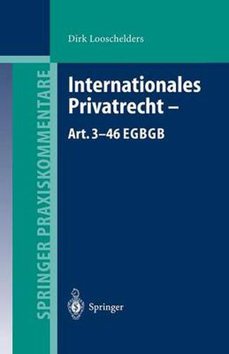 Cover image for Internationales Privatrecht - Art. 3-46 EGBGB