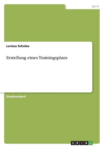 Cover image for Erstellung eines Trainingsplans