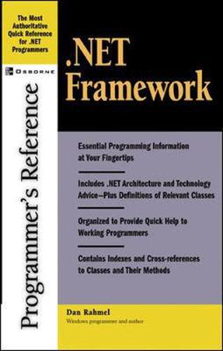 Cover image for .NET Framework Programmer's Reference