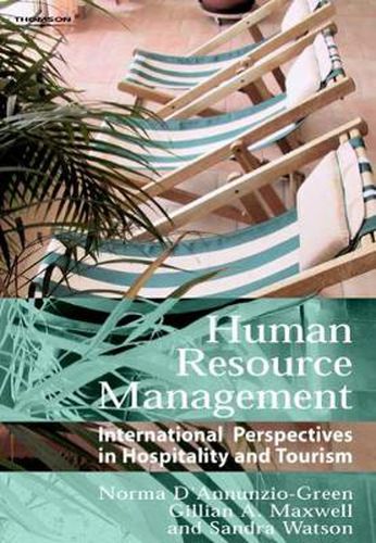 Cover image for Human Resource Management: International Perspectives in Tourism and Hospitality