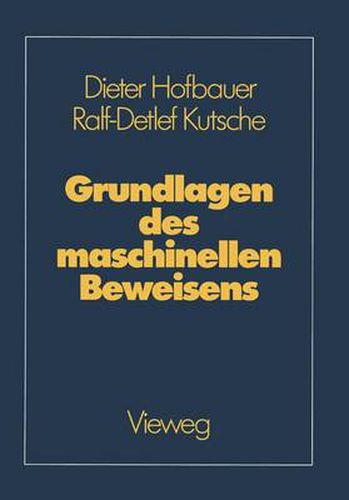 Cover image for Grundlagen des Maschinellen Beweisens