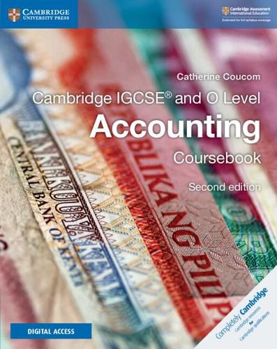 Cover image for Cambridge IGCSE (R) and O Level Accounting Coursebook with Digital Access (2 Years) 2 Ed