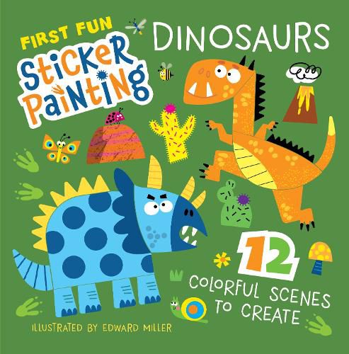 Cover image for First Fun Sticker Painting: Dinosaurs