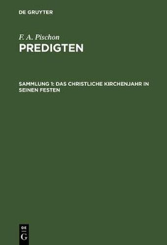 Cover image for Das christliche Kirchenjahr in seinen Festen