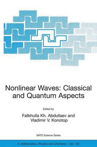 Cover image for Nonlinear Waves: Classical and Quantum Aspects