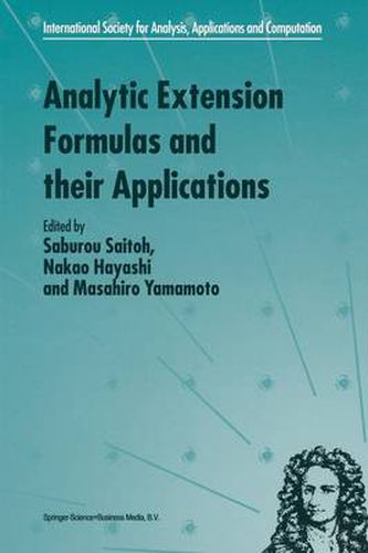 Cover image for Analytic Extension Formulas and their Applications