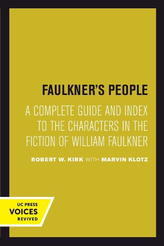 Cover image for Faulkner's People