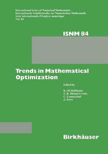 Cover image for Trends in Mathematical Optimization: 4th French-German Conference on Optimization