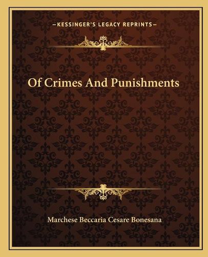 Of Crimes and Punishments