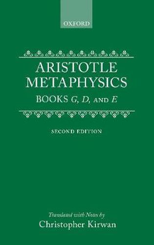 Cover image for Metaphysics: Books gamma, delta, and epsilon