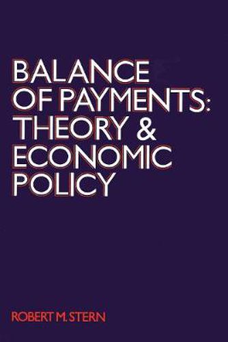 Balance of Payments: Theory and Economic Policy