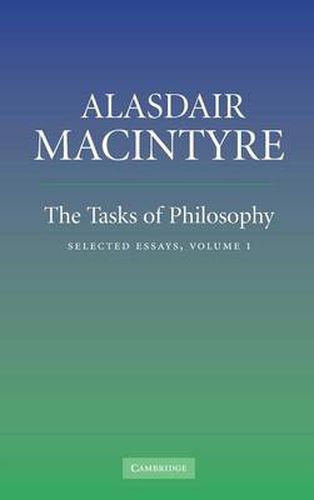 Cover image for The Tasks of Philosophy: Volume 1: Selected Essays