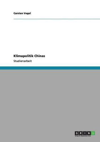 Cover image for Klimapolitik Chinas