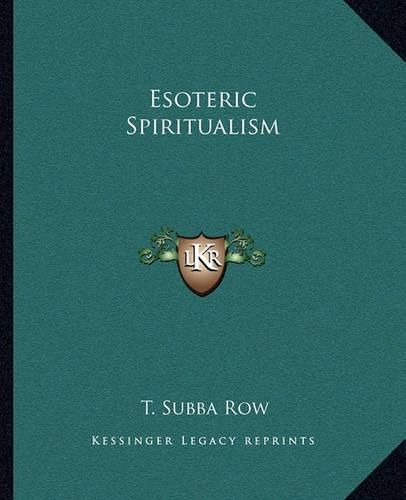 Esoteric Spiritualism