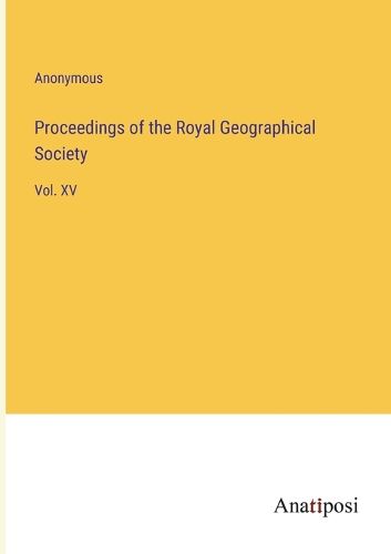 Cover image for Proceedings of the Royal Geographical Society