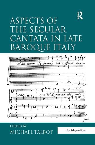 Cover image for Aspects of the Secular Cantata in Late Baroque Italy