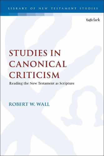 Cover image for Studies in Canonical Criticism: Reading the New Testament as Scripture