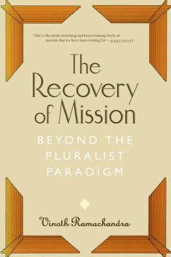 Cover image for The Recovery of Mission: Beyond the Pluralist Paradigm