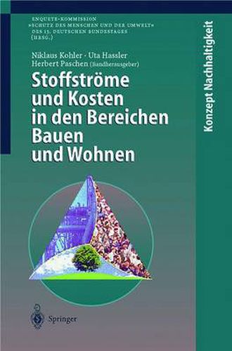 Cover image for Stoffstroeme Und Kosten in Den Bereichen Bauen Und Wohnen