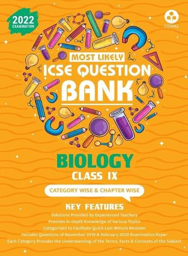 Cover image for Most Likely Question Bank for Biology: Icse Class 9 for 2022 Examination