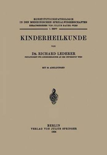 Cover image for Kinderheilkunde