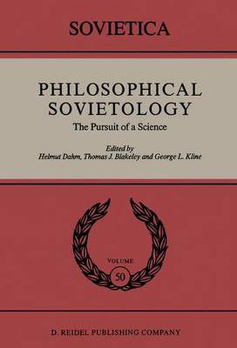 Cover image for Philosophical Sovietology: The Pursuit of a Science
