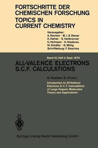 Cover image for All-Valence Electrons S.C.F. Calculations