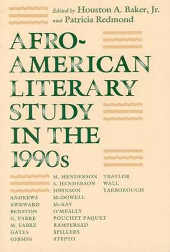 Cover image for Afro-American Literary Study in the 1990's