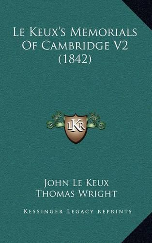 Le Keux's Memorials of Cambridge V2 (1842)