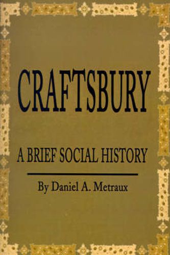 Cover image for Craftsbury: A Brief Social History