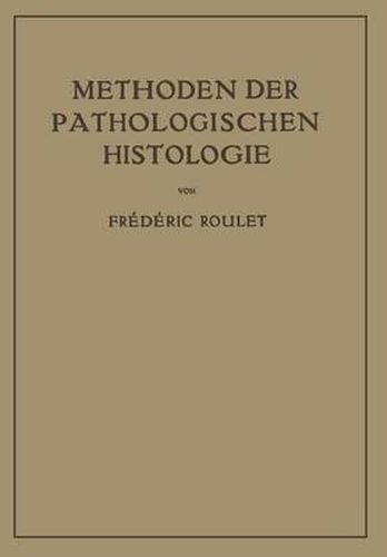 Cover image for Methoden der Pathologischen Histologie