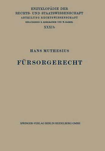 Cover image for Fursorgerecht