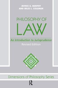 Cover image for Philosophy Of Law: An Introduction To Jurisprudence