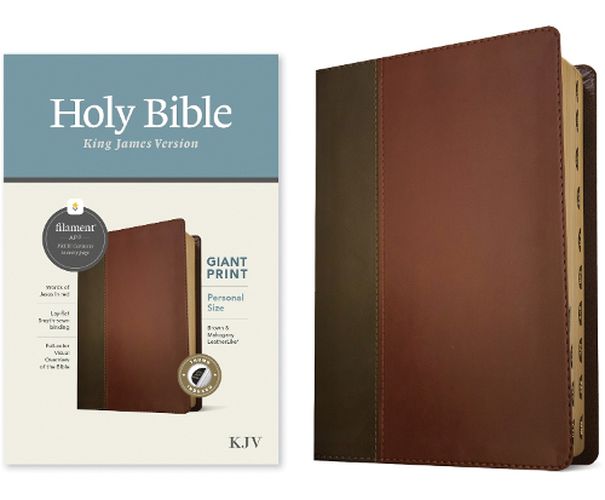 Cover image for KJV Personal Size Giant Print Bible, Filament Edition, Brown