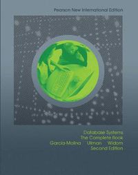 Cover image for Database Systems: The Complete Book: Pearson New International Edition