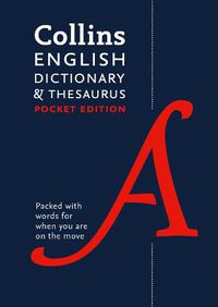 Cover image for English Pocket Dictionary and Thesaurus: The Perfect Portable Dictionary and Thesaurus