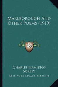 Cover image for Marlborough and Other Poems (1919)